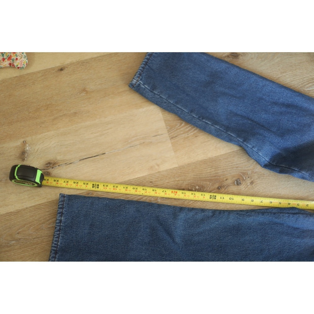 Y2K LL Bean Mens Classic Fit Fleece Lined Jeans Blue Denim 36x30 162343 - Picture 9 of 9
